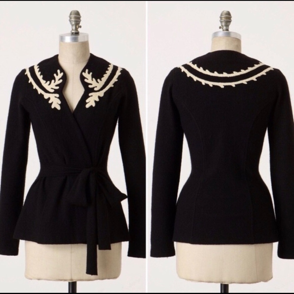 Anthropologie Guinevere Sea Fan Sweater